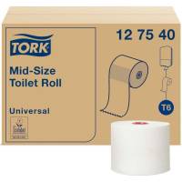 Туалетная бумага Tork Universal в компактных рулонах мягкая Т6 27 рулонов 127540 21655