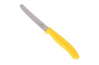 Нож для томатов и сосисок Victorinox лезвие 11 см волнистое, желтый, 6.7836.L118