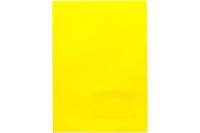 Пластиковая папка-уголок Hatber А4 с карманом для визитки, 180 мкм, желтая, 20 шт 047774