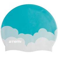 Силиконовая шапочка для плавания ATEMI PSC413 голубая, облака 00000111638