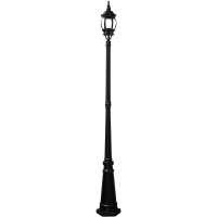 Садово-парковый светильник, столб 100W E27 230V, черный Feron 8111 11212