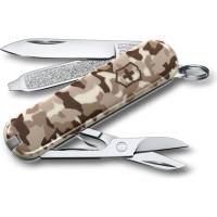 Нож-брелок VICTORINOX Classic SD "Desert Camouflage" бежевый камуфляж 0.6223.941