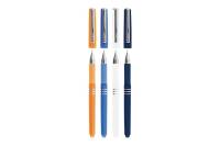 Шариковая ручка Linc AXO 0,7 мм синий резиновый грип цвет корпуса ассорти 12 шт в упаковке 2592F/blue