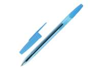Ручка 100 шт в упаковке Staff шариковая масляная Office СИНЯЯ корпус тонированный синий 1мм линия 07мм  142962