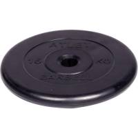 Обрезиненный диск Barbell Atlet d 31 мм, чёрный, 15.0 кг СГ000001515