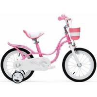 Велосипед Royal Baby Little Swan 12" с багажником, стальная рама RB12-18 Розовый