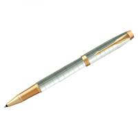 Ручка-роллер Parker IM Premium Pearl GT черная, 0.8 мм, подарочная упаковка 2143646