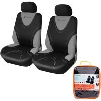 Чехлы для сидений Airline универсальные, RS-1, передние, 2 шт., полиэстер, черный/серый ACS-PP-02