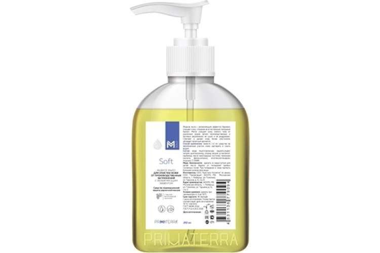 Жидкое мыло от легких загрязнений TM Primaterra M Solo Soft флакон 250 мл 9094