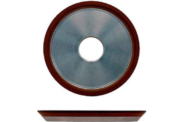 Алмазная чашка для заточки 150х16х32 мм, зерно 125/100, плоская острая с кромкой (12R4) S.E.B. 104AC-150D2