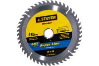 Диск пильный по дереву MASTER «SUPER-Line» (230х30 мм; 48Т) для циркулярных пил Stayer 3682-230-30-48