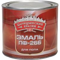 Эмаль для пола Царицынские краски ПФ 266, красно-коричневый, 1.9 кг 16325