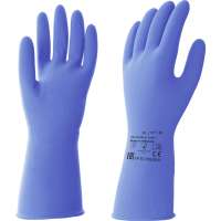 Латексные многоразовые перчатки HQ profiline синие, р. XL 74736