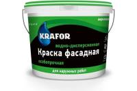 Фасадная особопрочная краска Krafor в/д 1.5 кг 6 42163