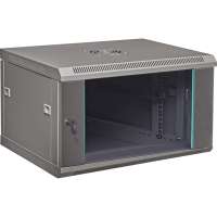 Телекоммуникационный настенный серверный шкаф W&T 19 дюймов 6U 600x450мм серый C066045GWTWOF