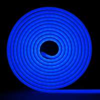 Неоновая светодиодная лента MAKSILED 5м, 6x12мм, 24В, 9Вт/м, 120 LED/m, IP33 (ПВХ), синий, ML-NF-24V-0612-Blue