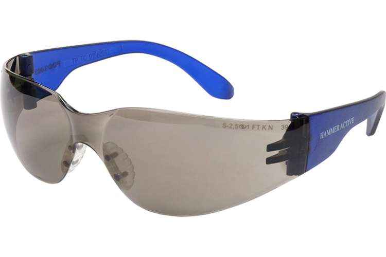 Защитные открытые очки РОСОМЗ О15 HAMMER ACTIVE StrongGlass (5-3,1 PC) с мягким носоупором 11527-5