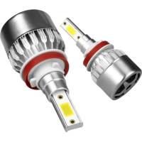 Светодиодные лампы LED для авто LEDZILLA C6 H8 H9 H11 18Вт 12В лампочки для автомобилей в фары комплект 2шт C6-H11