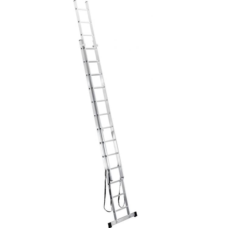 Алюминиевая 2-секционная лестница UFUK 2х13 ступеней 411213