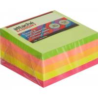 Стикеры Attache Economy 76х76 мм, неоновые, 5 цветов, 1 блок, 400 листов 1261850