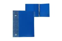 Пластиковая папка на 4 кольцах Calligrata А4, 40 мм, 700 мкм, внутренний карман, карман на корешок, синяя 6580754