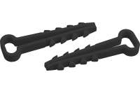 Дюбель-хомут для плоского кабеля ЭРА 5-8 мм, черный, 100 шт. Б0050792