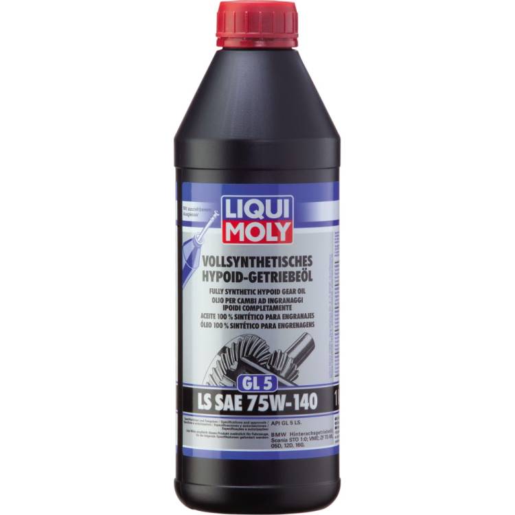 Синтетическое трансмиссионное масло LIQUI MOLY Vollsynth. Hypoid-Getrieb LS 75W-140 GL-5 1л 4421