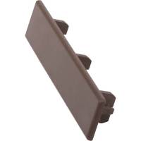 Торцевая пластиковая заглушка для доски ДПК Grinder deco шоколад, 125x25 мм, 10 шт. TD 26