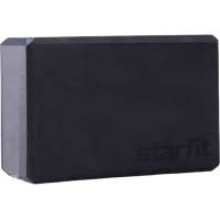 Блок для йоги Starfit YB-200 EVA, 8 см, 115 г, 22.5x15 см, черный Starfit ЦБ-00001690