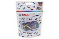 Клеевые стержни для Gluey 7x20 мм 70 шт. цветные с блестками Bosch 2608002006