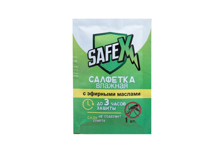 Влажная салфетка от комаров SAFEX 4239449
