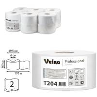 Бумага туалетная VEIRO PROFESSIONAL Comfort 170 м, 12 шт, 2-х слойная T204 127085