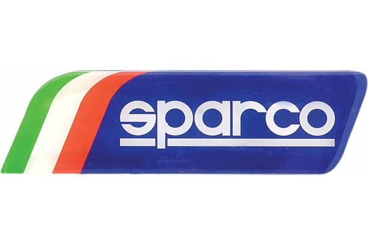 Эмблема с логотипом Sparco, клеится на кузов, итальянский флаг синий SPC EMB-002 BL