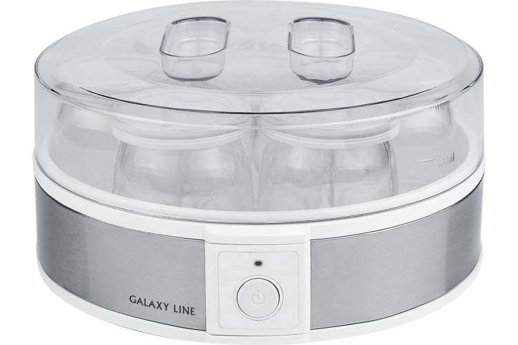 Йогуртница Galaxy LINE 30 Вт, 7 стеклянных стаканов с крышками гл2698л