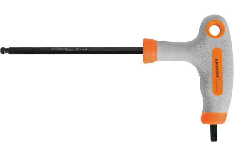Шестигранный ключ Т-образный шар 5 мм Кратон INDUSTRIAL 2 19 03 007