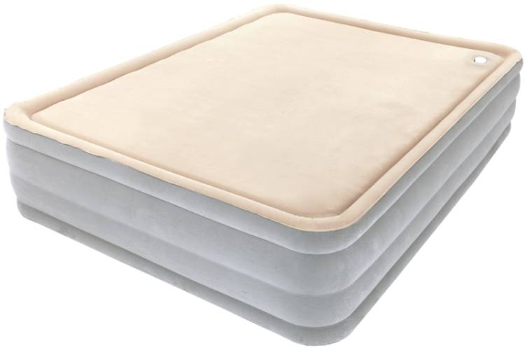 Надувная кровать со встроенным насосом BestWay FoamTop Comfort Raised Airbed 203х152х46см, мягкий верх 67486 BW