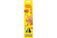 Набор цветных карандашей Каляка-Маляка Премиум 6 цветов утолщенный, супермягкий грифель, трехгранные КМКМ06