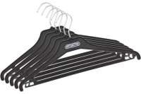 Пластиковая вешалка-плечики для легкой одежды Attache черная, размер 44-46, 5 шт 515411