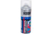 Грунт-эмаль аэрозоль для пластика KUDO черная 520 мл 1/12 RAL 9005 6002 11599451