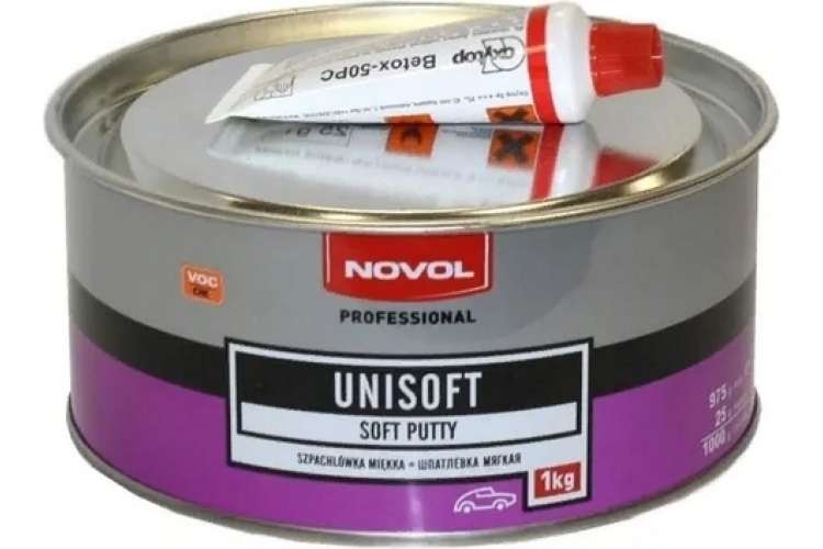 Шпатлевка Novol UNISOFT мягкая 1 кг X6120461