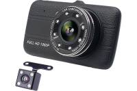 Видеорегистратор Вымпел H-28, 2камеры,FHD 1080p,экран 3.9”,G-сенсор 6080