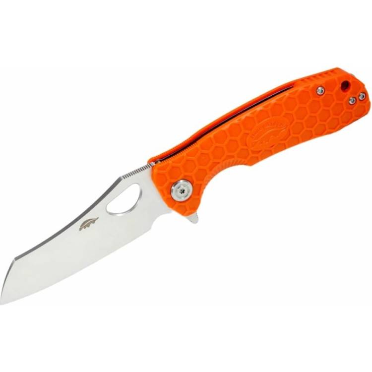 Нож Honey Badger Wharnclever L с оранжевой рукоятью HB1050