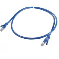 Коммутационный шнур NIKOMAX U/UTP 4 пары, синий, 1м NMC-PC4UD55B-010-BL