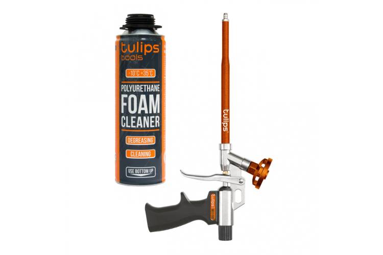 Пистолет для монтажной пены Tulips tools, тефлон Art, очиститель IM11-513