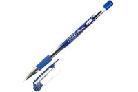Шариковая ручка Linc GLYСER 0,7 мм синий резиновый грип 1300RF/blue