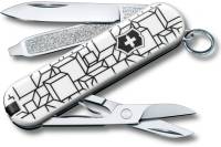 Нож-брелок Victorinox Classic Cubic Illusion 58 мм, 7 функций 0.6223.L2105