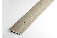 Порог прямой алюминиевый декоративный (44,5 мм, 1,8 м, Дуб беленый) ЛУКА УТ000000150