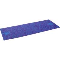 Коврик для фитнеса и йоги Larsen PVC, фиолетовый, с принтом, 180x61x0.5 см 4690222154757