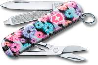 Нож-брелок Victorinox Classic Dynamic Floral 58 мм, 7 функций 0.6223.L2107