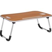 Складной стол с подстаканником BRADEX ЛАЙТ, 59.5x39.5x26.4 см, мдф, металл, светлое дерево, белый TD 0726